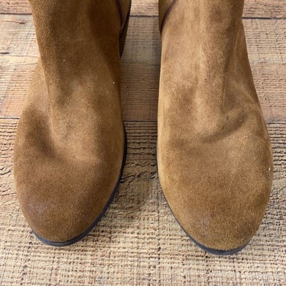 Clarks Artisan Gelata Siena Boots Tan Suede Boot Womens 11 M Ankle Booties - Picture 4 of 14